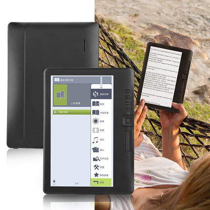 BK7019 Portable 7inch Ebook Reader Colorful Screen Supports Memory Card E‑book Digital Book Read E‑book Reader E‑book Read