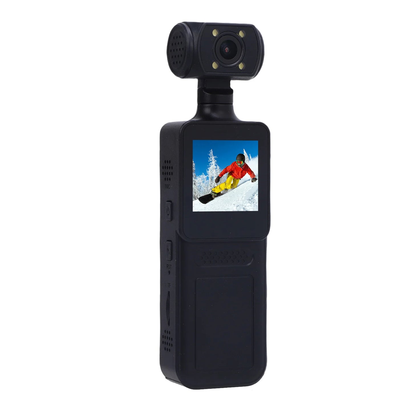 Action Camera 135 Degree Wide Angle 180 Degree Rotating Lens 40MP HD 1.3 Inch Screen Handheld Sports Camera with APP for Travel