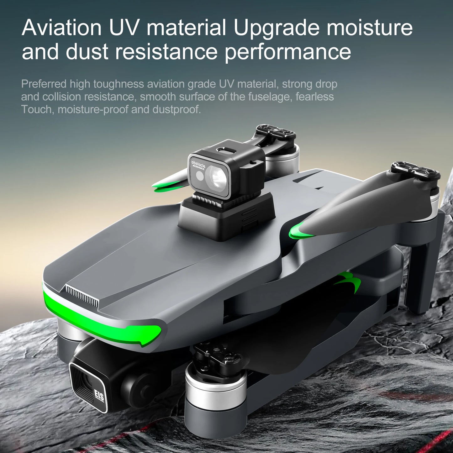 S155 MAX GPS Drone Professional 4K Camera 7.2-inch Touch Screen 3-Axis Gimbal EIS Relay Aircraft Obstacle Avoidance Dron Toy