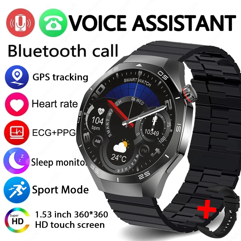 2025 Brand New Watch 5 Smartwatch Real AMOLED HD Screen 360*360 Heart Rate Bluetooth Call Waterproof Men Smart Watch Android IOS
