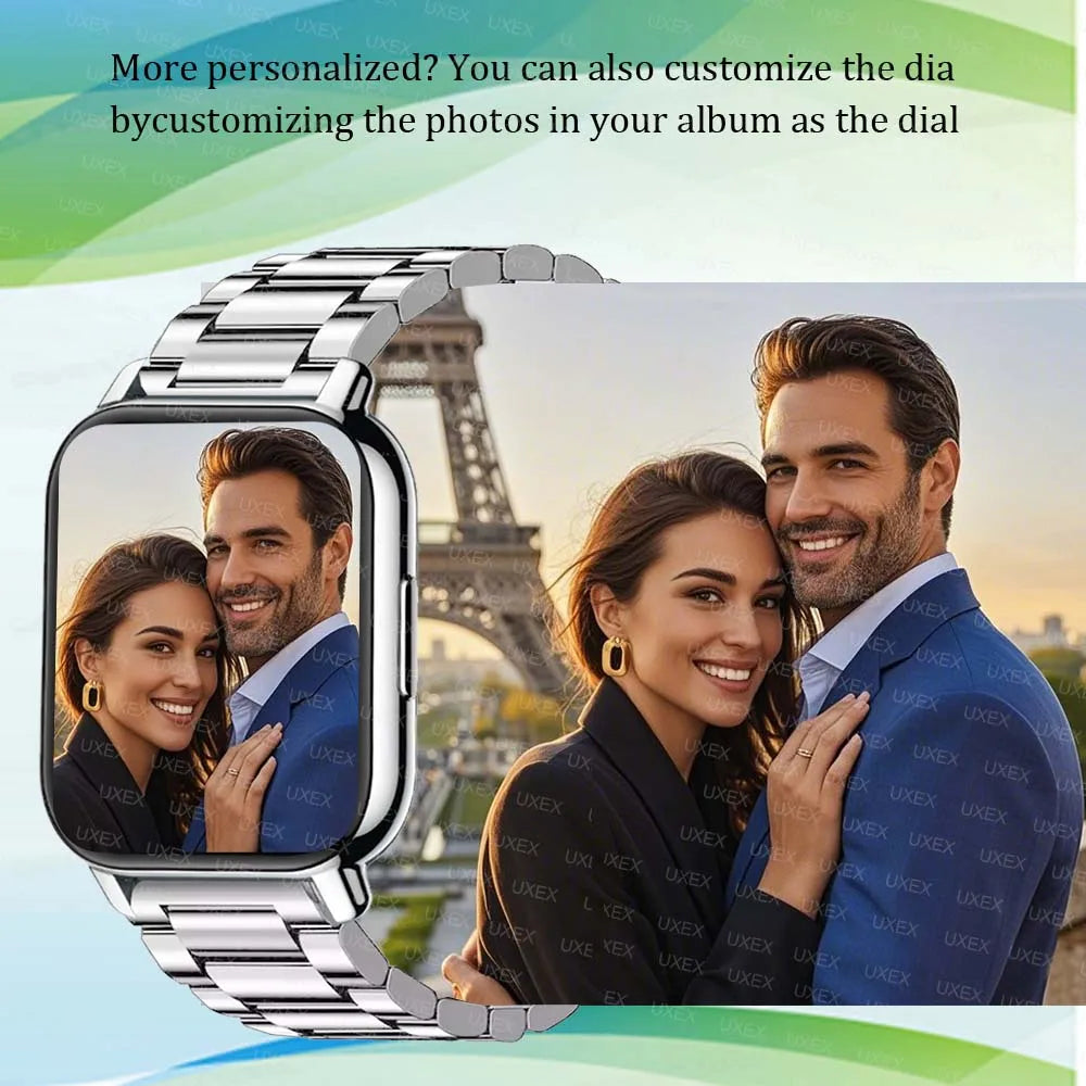 Fashion Smartwatch Men 1.83 HD Full Bluetooth Call Health Tracker Sports Making Ideal Gift Custom Photo Women Watches Exclusive