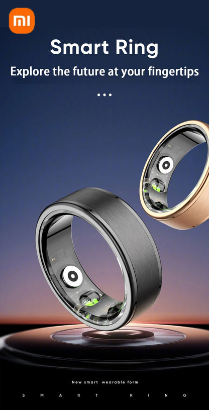Xiaomi MIJIA Smart Ring With Charging Case Health Monitor Sleep Distance Calories IP68&5ATM Waterproof Multi-sport Men Women NEW