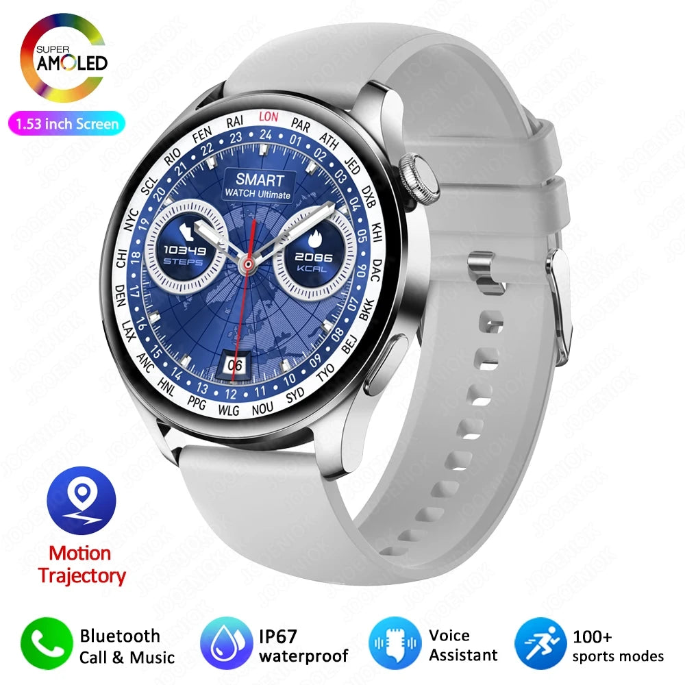 2025 New Watch 3 Smart Watch Men 1.53 Inch HD Screen GPS Fitness tracker Bluetooth Call Health IP67 Waterproof Smartwatch Man