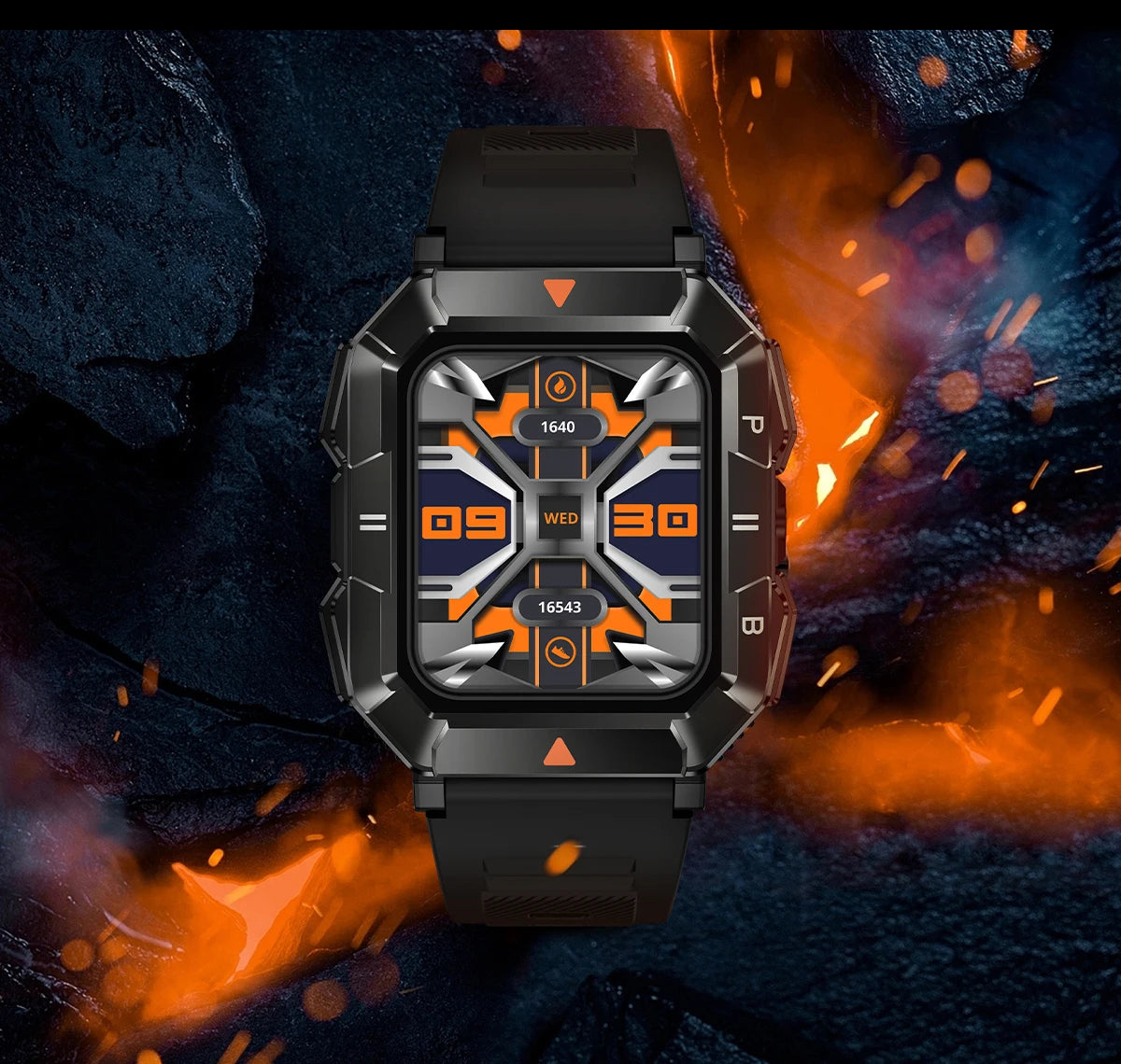 New Outdoor Rugged Military GPS Sports Track Smartｗatches Men's Waterproof Bluetooth Call Voice Assistant Heart Rate Smart Watch