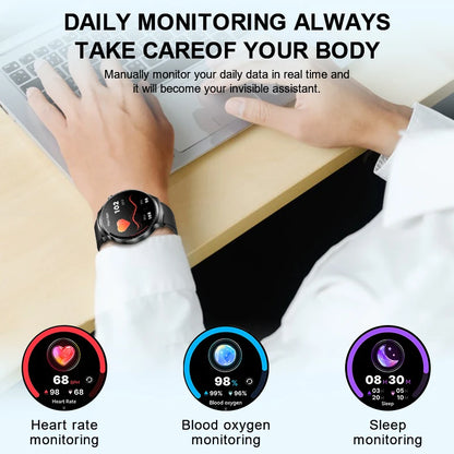 LIGE 2025 Smart Watch 2 in 1 With Earphone Smartwatch Bluetooth Call Men Watch AI Voice Heart Rate Monitor Play Music SmartWatch