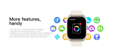 LIGE 2025 Smart Watch For Android IOS Phone 2.01" 3D Curved Screen Bluetooth Call Blood Oxygen Heart Rate Smart Watch Women Men