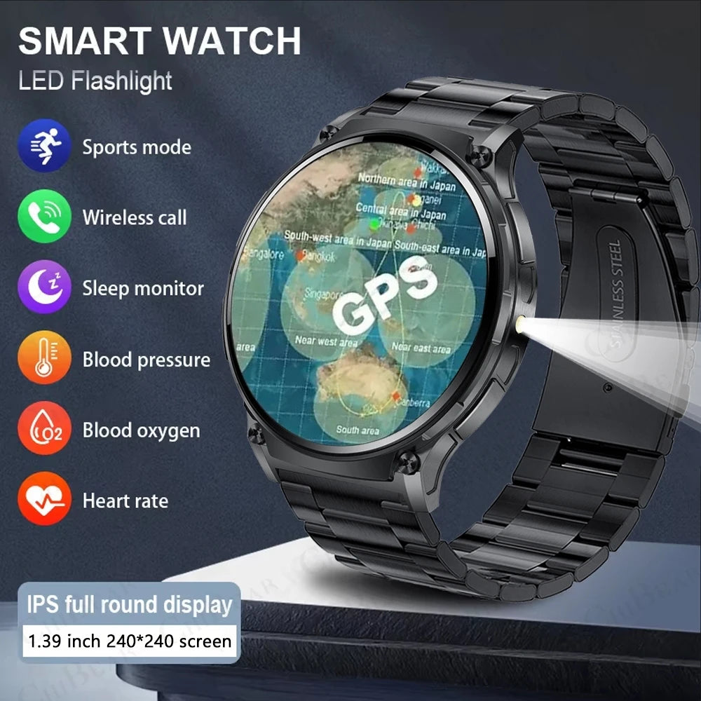 GPS NFC Compass Watch For HUAWEI GT5 Pro Smart Watch Men Altitude Bluetooth Call GPS HD 360*360 Screen Motion Tracking Watch