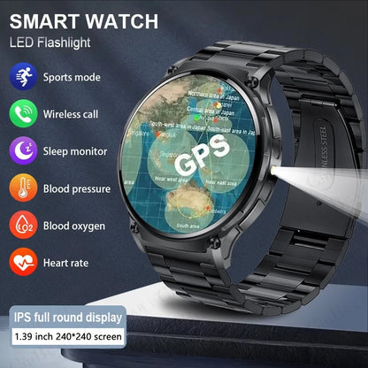 GPS NFC Compass Watch For HUAWEI GT5 Pro Smart Watch Men Altitude Bluetooth Call GPS HD 360*360 Screen Motion Tracking Watch