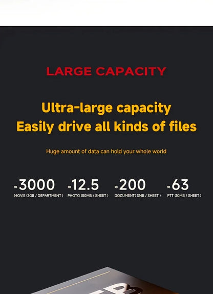 KODAK, P190, Portable HDD mechanical mobile disk, 500GB/1Tb/2Tb, portable gaming hard drive storage, suitable for PC, electronic