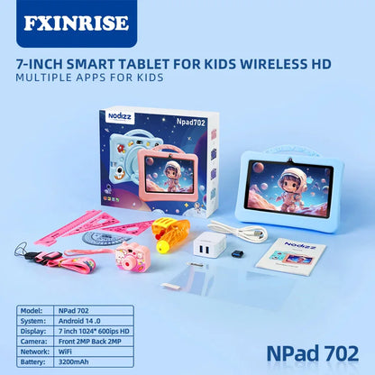 2025 New Kid's Tablet Android 14 7.1 HD Screen 1280*600 IPS 4GB+128GB Memory 3200mAh GPS Satellite Positioning Tablet Boys Girls