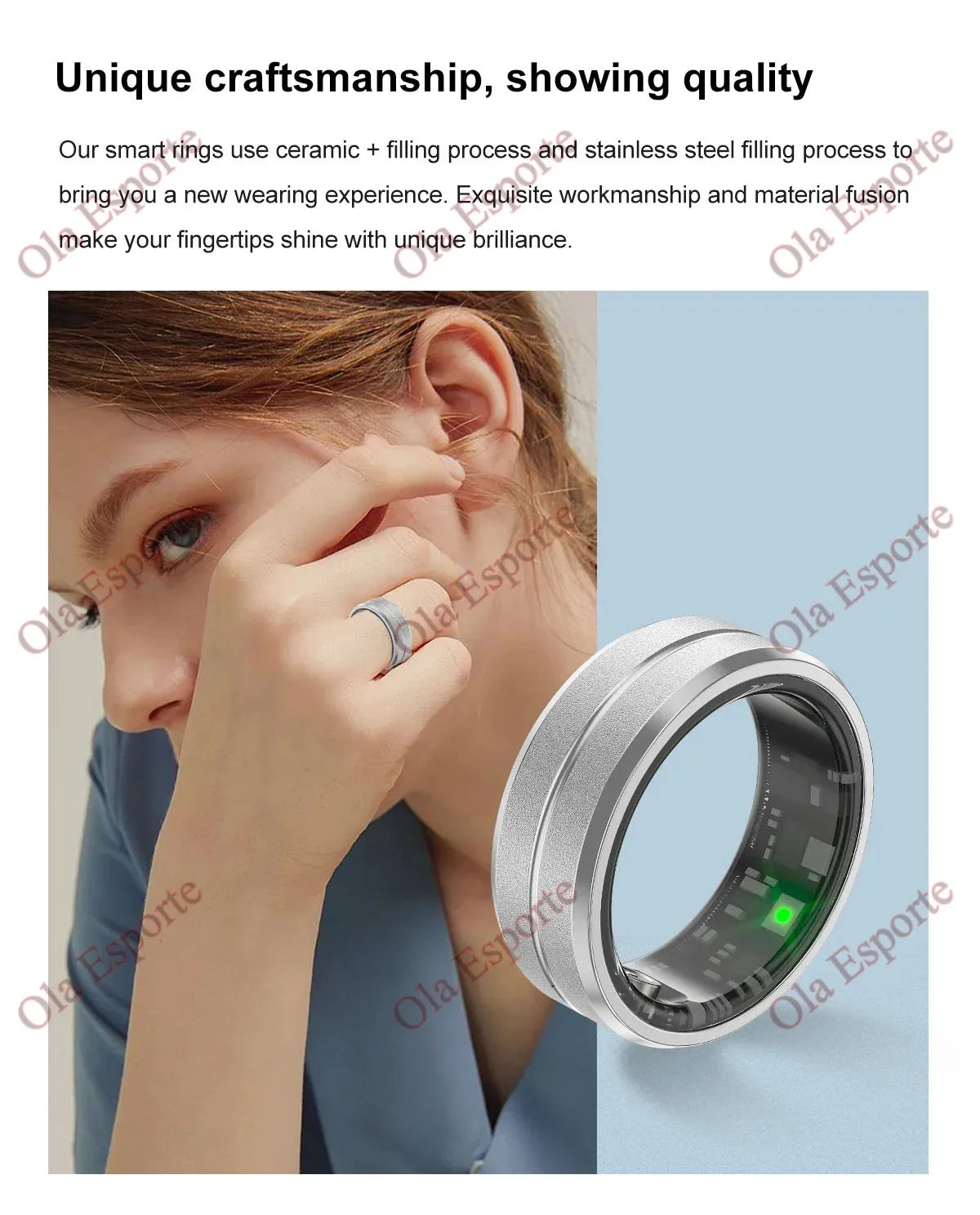 NEW Smart Ring Military Grade Titanium Steel Smart Rings for Women Men Health Monitoring IP68 & 5ATM Waterproof Multi-sport Mode