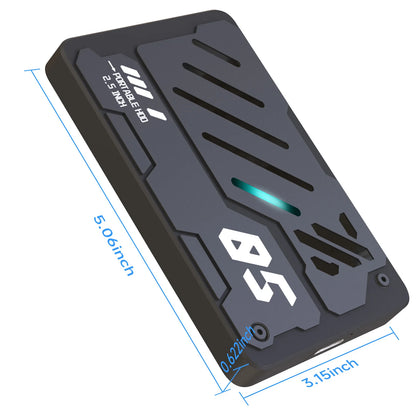 Portable External Hard Drive 1TB 750G 500G 320G 250G 160G USB3.0 USB3.1 2.5" Mecha RGB Storage Disk for PC PS5 PS5 Xbox Laptops