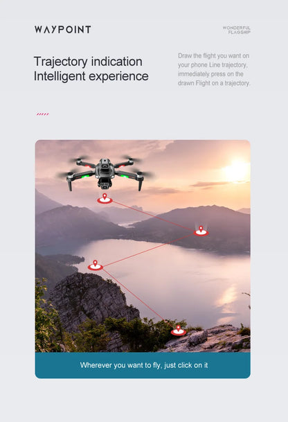 M1S Drone 4K Three Camera Brushless Motor Wide Angle Optical Flow Localization Four-way Obstacle Avoidance RC Quadcopter toys