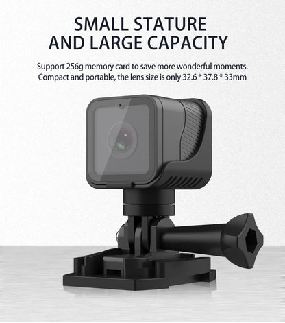 1080P HD Portable Sports Mini Camera with Hotspot WiFi Waterproof Camera, Motorcycle and Bike Camera Anti Shake Outdoor Sports