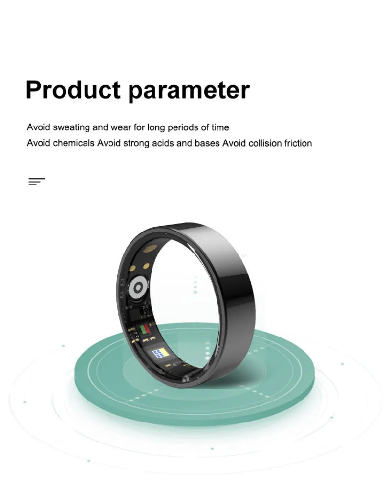 2025 smart ring for women,Sleep, Heart Rate,Oxygen Monitor, 5ATM Waterproof,Bluetooth TK5 sports rings for men,Holiday Gift