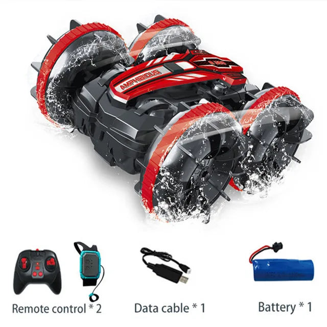 Amphibious RC Car Remote Control Stunt Car Vehicle Double-sided Flip Driving Drift Rc Cars Outdoor Toys for Boys Children's Gift