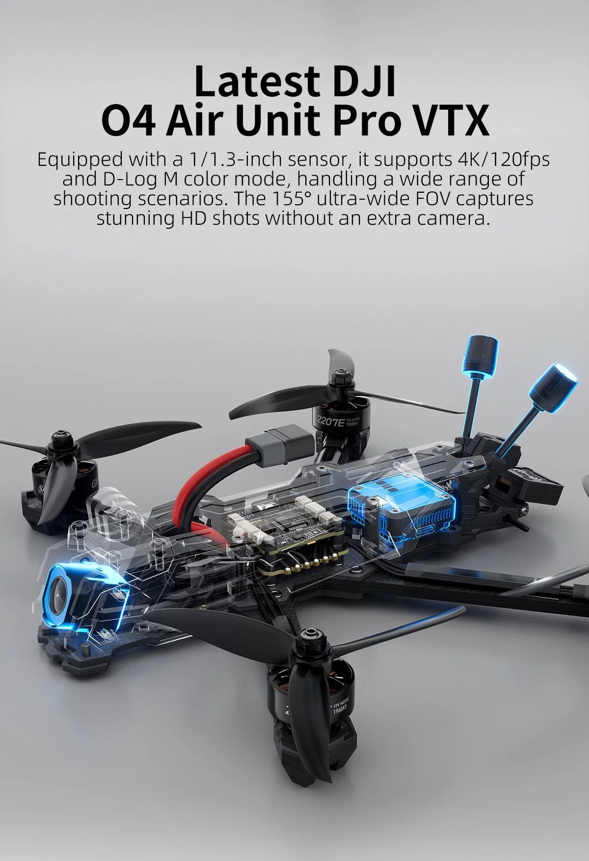 GEPRC Vapor X5/D5 HD O4 Pro FPV Drone 5Inch O4 Air Unit VTX 4K 60A 4IN1 ESC XT60 1960KV Motor RC Quadcopter Freestyle Drone