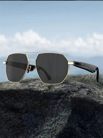 2025 New Smart Glasses Multiple Language Real-time Translation Wireless Call Music Play Sunglasses Waterproof Mens Smart Glasses