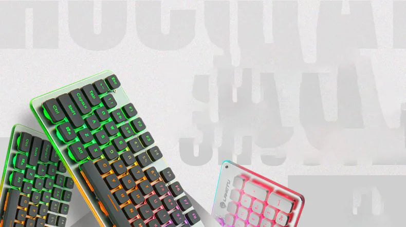 Silent Keyboard Mechanical Wired Gaming Colorful Backlit Mechanical Chocolate Keyboard Gamer Keyboard for Pc Laptop Accessories