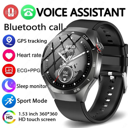 2025 Brand New Watch 5 Smartwatch Real AMOLED HD Screen 360*360 Heart Rate Bluetooth Call Waterproof Men Smart Watch Android IOS