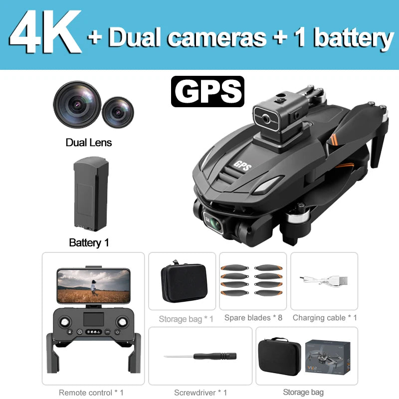 Xiaomi Mijia New V168 Drone Professinal Three Camera Wide Angle Optical GPS Localization Four-way Obstacle Avoidance Quadcopter