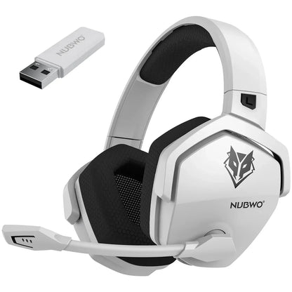 NUBWO G06 Wireless Headsets Gamer 2.4GHz Bluetooth 5.3 Gaming Headphones with Dual Microphone for PS5, PS4, PC, Mobile, Switch