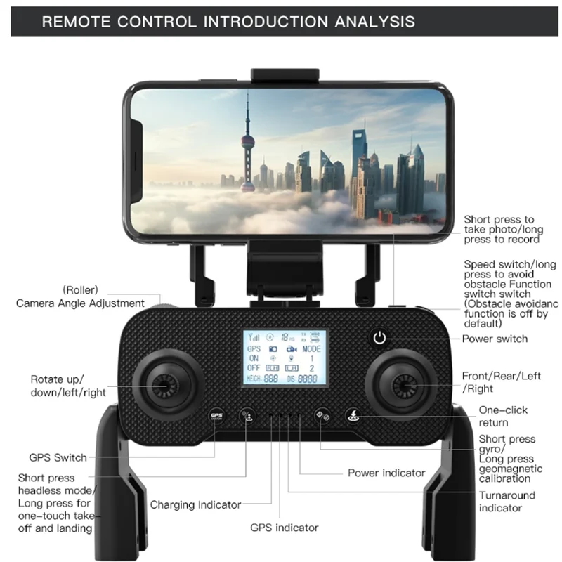 8K Professional Drone Dual Camera Obstacle Avoidance Flyer 2 Axis Gimbal Brushless Helicopter GPS RC Toys New L200 PRO MAX