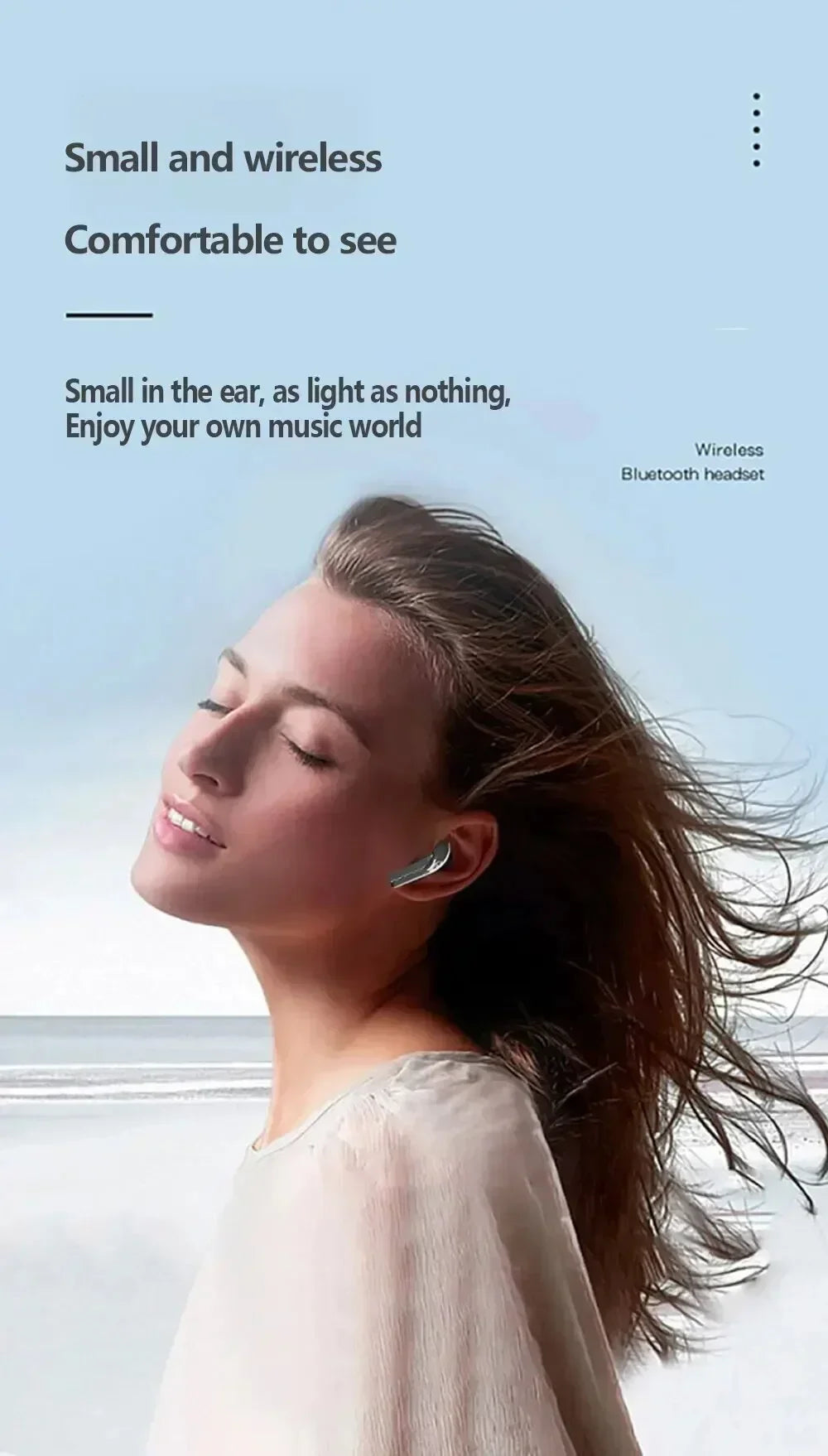 Real TWS Earphone Wireless Earbuds ENC Noise Reduction Game Bluetooth Headphone 3D Sound Field and Bass Bluetooth 5.3 Headset