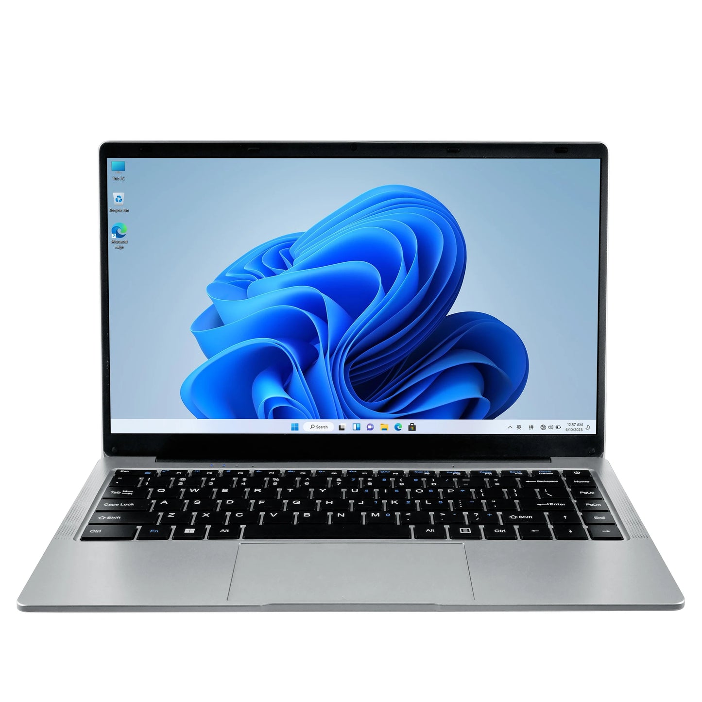 14 Inch Business Laptop Intel N4500 8GB DDR4 128GB SSD Windows 11 Slim Lightweight Durable Office Notebook