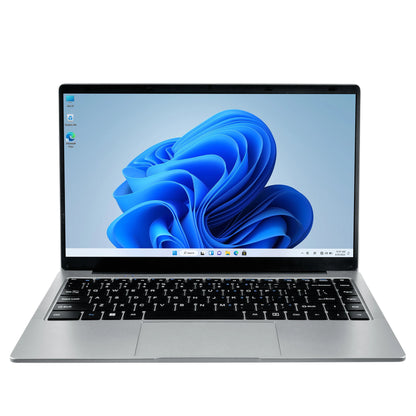 14 Inch Business Laptop Intel N4500 8GB DDR4 128GB SSD Windows 11 Slim Lightweight Durable Office Notebook