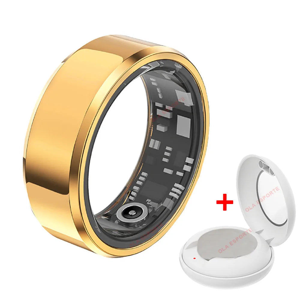 NEW Smart Ring Military Grade Titanium Steel Smart Rings for Women Men Health Monitoring IP68 & 5ATM Waterproof Multi-sport Mode