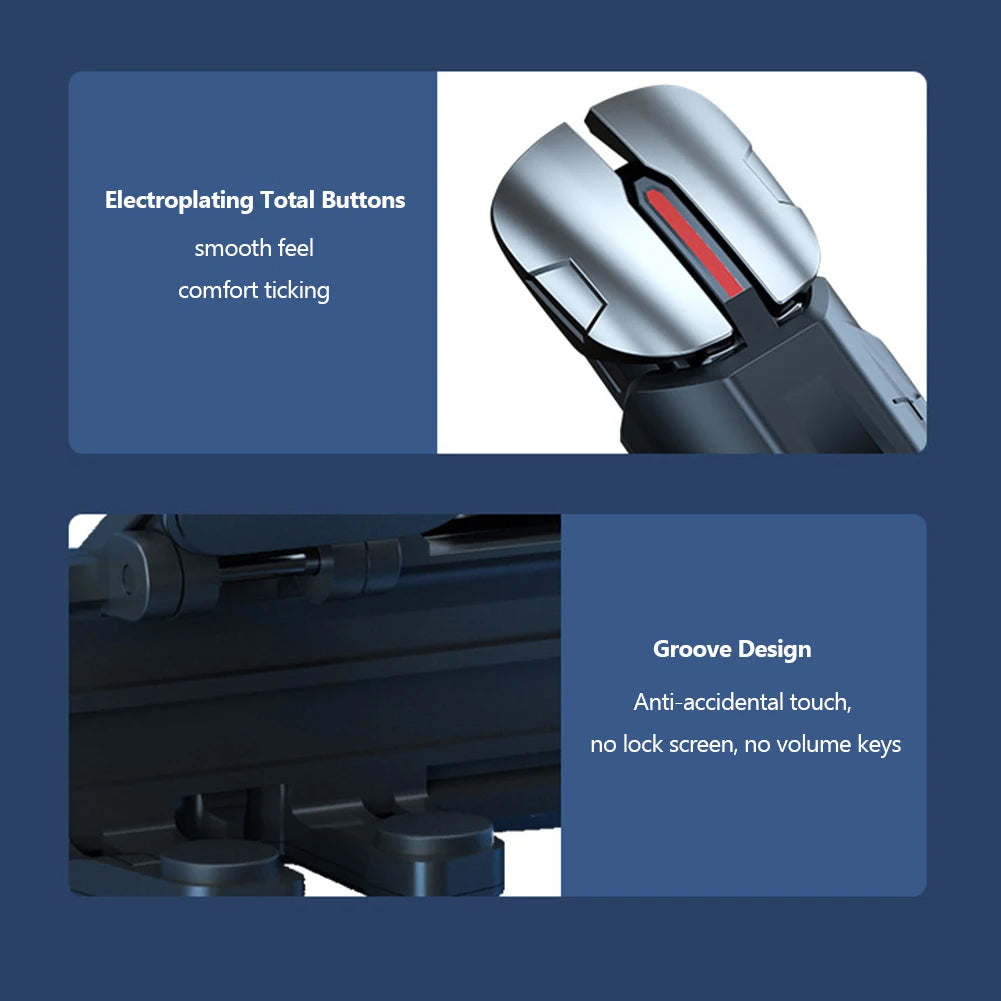 G21 1 Pair 6 Finger Game Controller Gamepad Flexible Sensitive Gaming Aim Shooting Triggers Joystick Button for PUBG Mobile