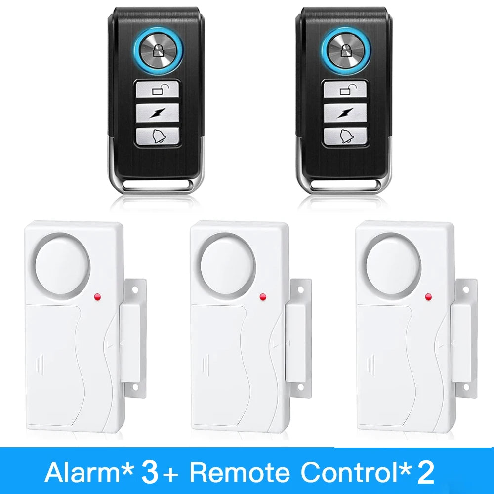 Camaroca Door Window Entry Security Wireless Remote Control Burglar Alarm Magnetic Sensor Alert System Security Protection