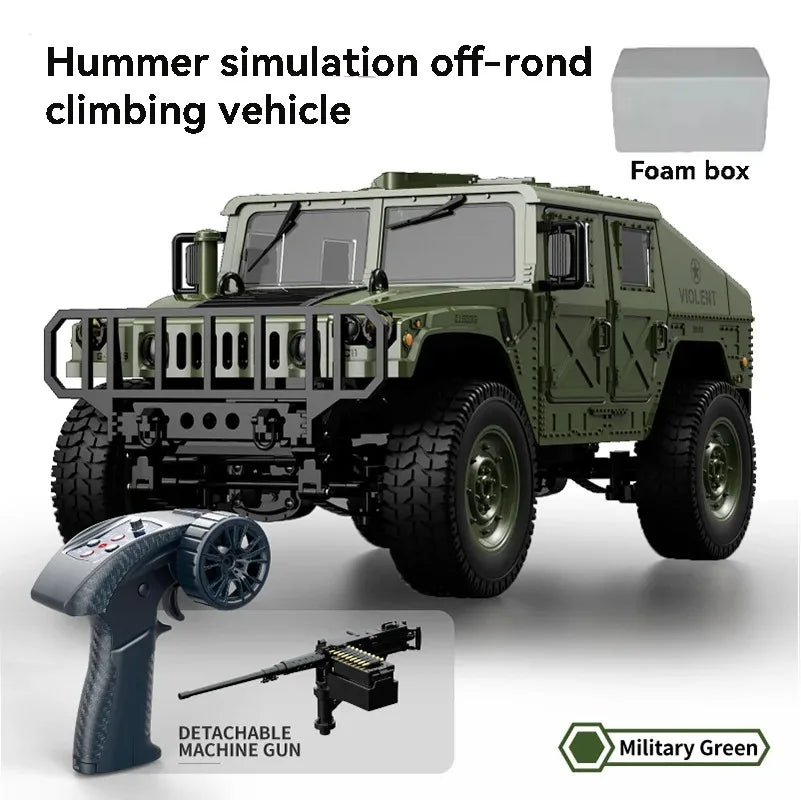 JJRC C8835 RC Car Simulation 4x4 All-terrain 2.4G Remote Control Car Off-road Climbing Electric Truck with LED Light RC Toy Gift