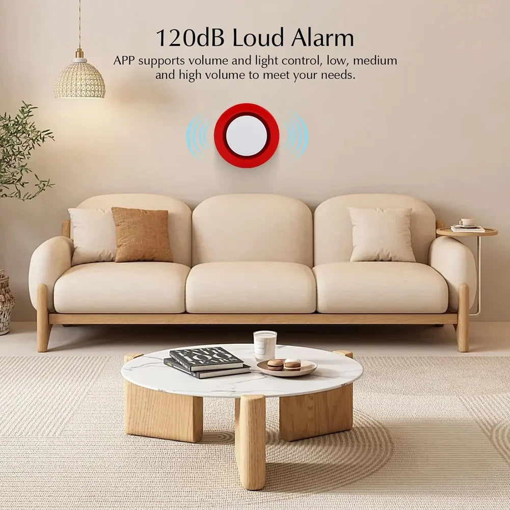 ABGI-Tuya Smart Home Security Alarm System Set Wifi Wireless Burglar Alarm Home Burglar Motion Door Window Sensor