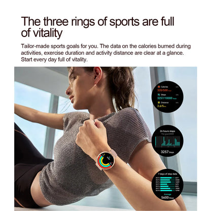 Fashion Women Bluetooth Call Smart Watch Watch AMOLED HD Screen Health Monitoring Waterproof Smartwatches 2025 New Android IOS