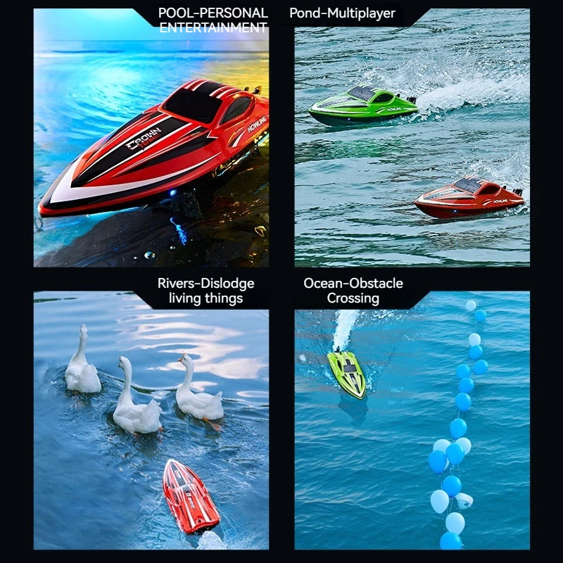 Hj818pro High-Speed Remote Control Boat 41cm Brushless Motor Competitive Boat High Horsepower Boat Model Children'S Water Toy