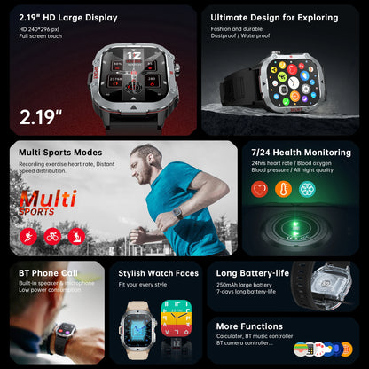 Smart Watch, Supports Answering Phone, 100+ Sports Mode, Sleep Tracking, Suitable for Men and Women, Compatible with iPhone and