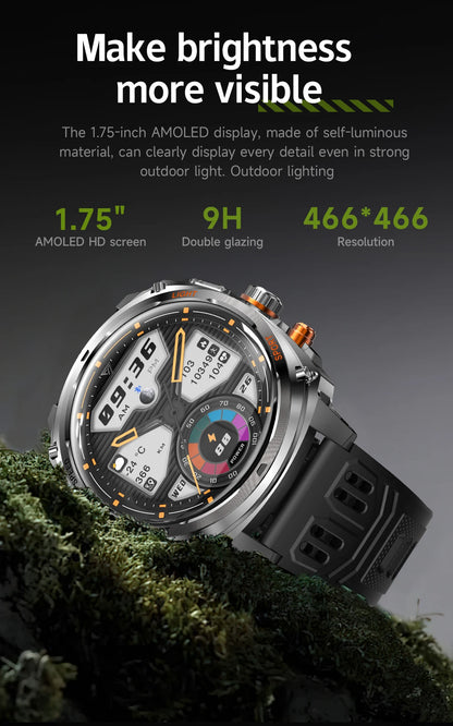 LIGE NEW Smart Watch Men 800mAh Large Battery Bluetooth Call IP67 Waterproof Smartwatch 100+Sport Health Monitor Smartwatches