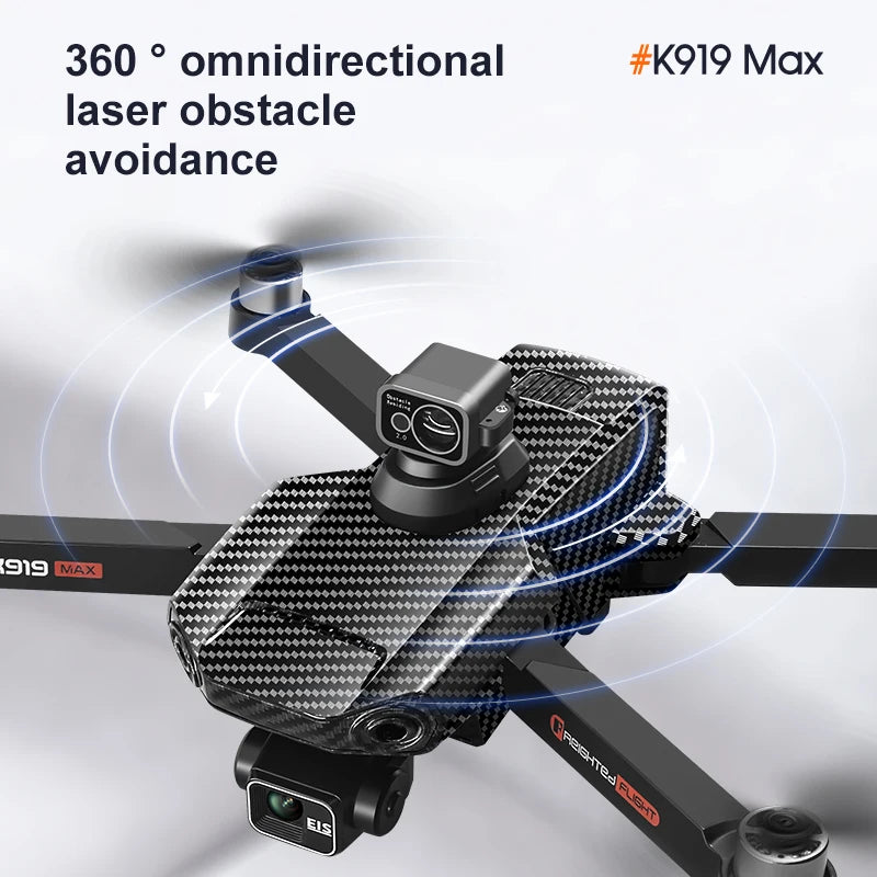 New K918 Drone GPS 8K Professional HD 360° Dual Cameras 5G WIFI Brushless Motors Obstacle Avoidance Foldable Quadcopter