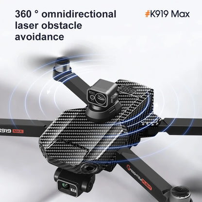 New K918 Drone GPS 8K Professional HD 360° Dual Cameras 5G WIFI Brushless Motors Obstacle Avoidance Foldable Quadcopter