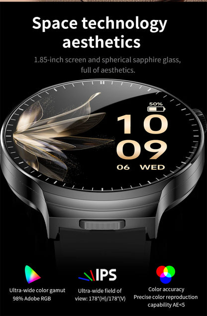 LIGE 2025 Smart Watch 2 in 1 With Earphone Smartwatch Bluetooth Call Men Watch AI Voice Heart Rate Monitor Play Music SmartWatch