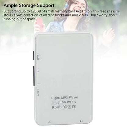 Electric Reader Device Electric Book Reader Portable 2.7 Inch Ink Screen Portable Electric Reader Bluetooth MP3 Player