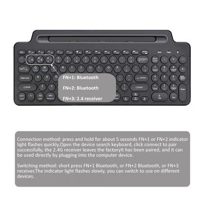 Wireless Keyboard Bluetooth Keyboard Mouse Card Slot Numeric Keypad for Android IOS Desktop Laptop PC Gamer