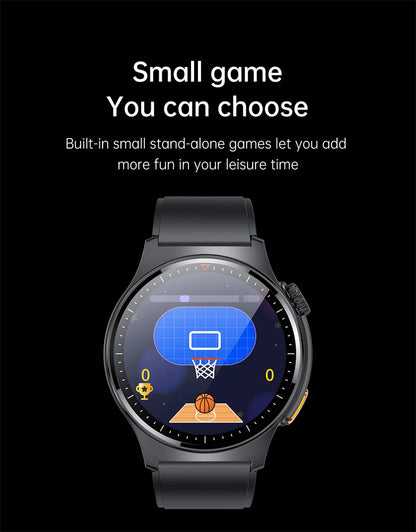 2025 New Bluetooth Call Smart Watch AMOLED HD Screen Men's Outdoor Sports Fitness Watch Health Monitoring Smartwatch Android IOS