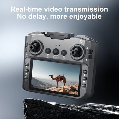 E88GT 4.3-inch Large Screen Drone Brushless Dual Camera Aerial Photography 8K HD Optical Flow Remote Control Aircraft Boy Gift