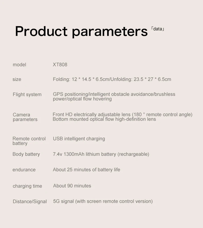 XT808 Drone GPS Professional 8K Camera with Screen Remote Control 5G WiFi FPV Dron Brushless Obstacle Avoidance RC Quadcopter