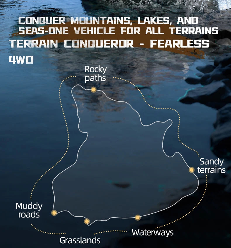 RC Car Amphibious Climbing Off-Road Drift Vehicle Children's Toy 2.4G Remote Control Cars Model Toys for Boys Christmas Gifts