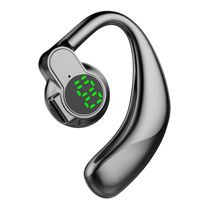 ‌Open-Ear Wireless Earphones Bluetooth 5.4 -Bone Conduction ENC Noise Cancelling with LED Display for Sports/Driving/Gaming ‌
