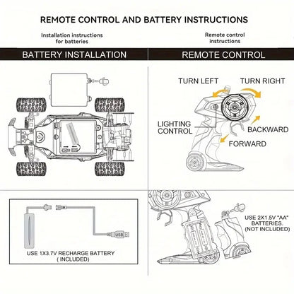 New RC Car 1:16 2.4Gh 20KM/H Model With LED Lights 2WD Off-road Remote Control Climbing Vehicle Outdoor Cars Drift Toys Boy Gift
